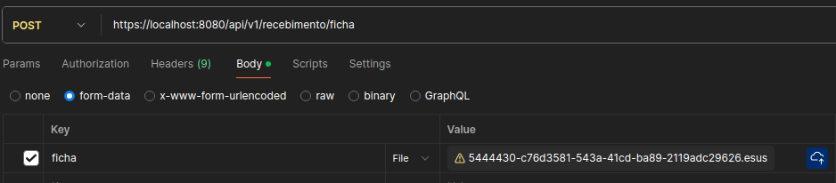 Protótipo 2 - Envio de registros no formato LEDI através da API de tramissão de registros no formato LEDI Protótipo 2 - Requisição POST para envio de registros no formato LEDI